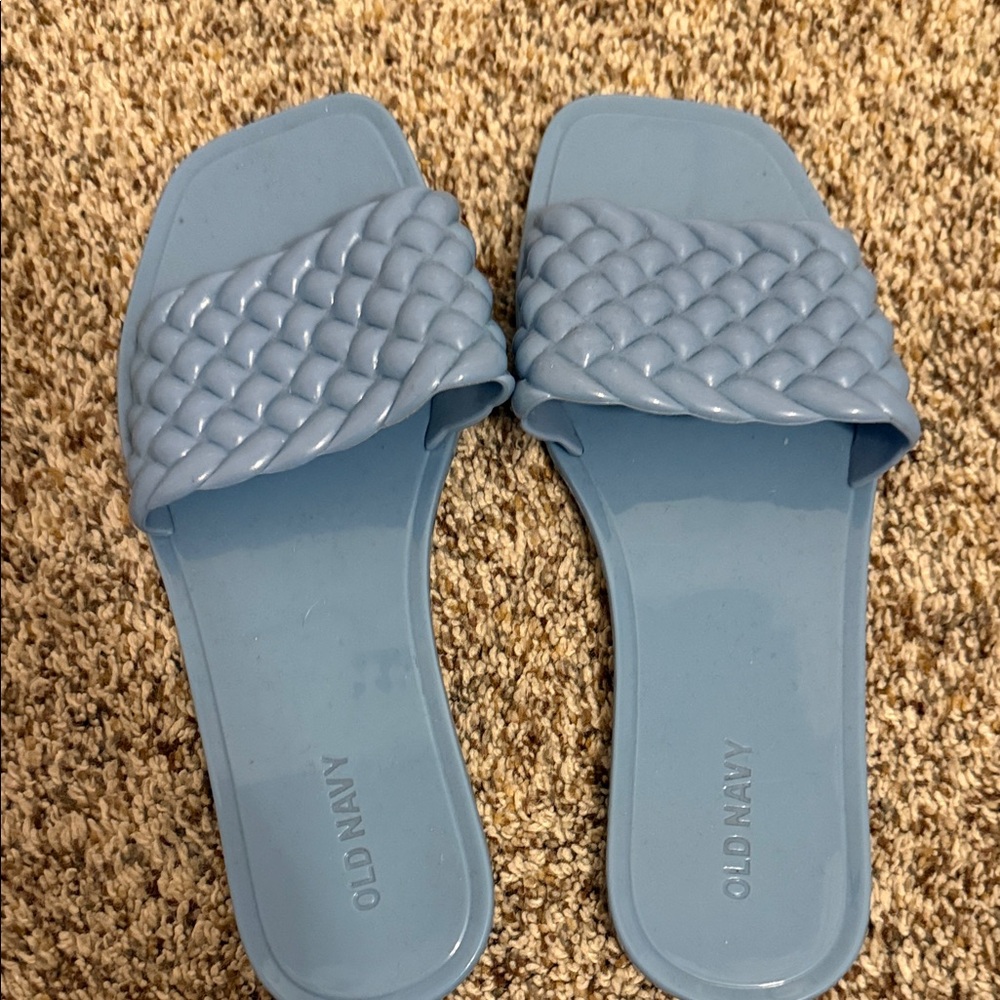 Old Navy Women's Light Blue Braided Sandals